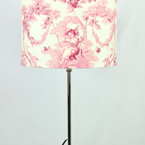 Lampshade, country style lampshade, Toile de Jouy lampshade, table lampshade image 2