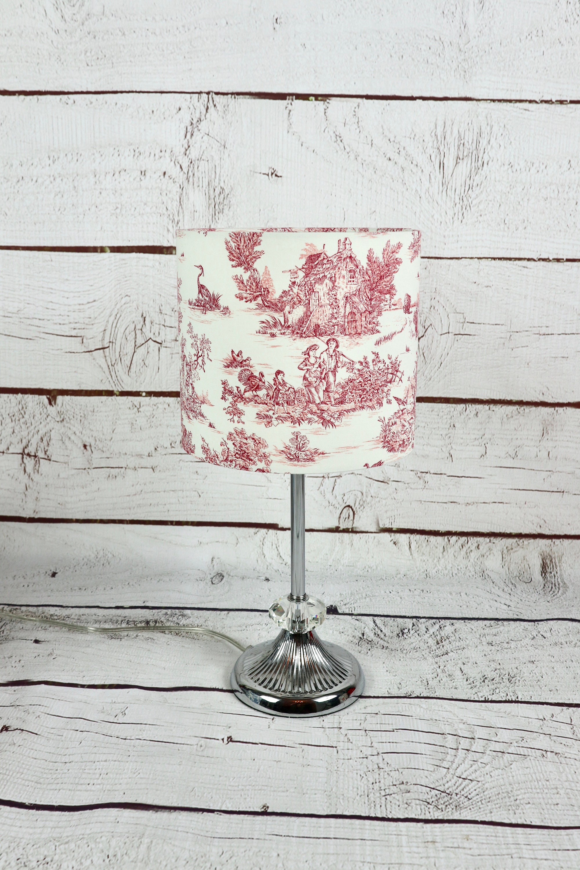 Lampshade country style lampshade Toile de Jouy lampshade Etsy