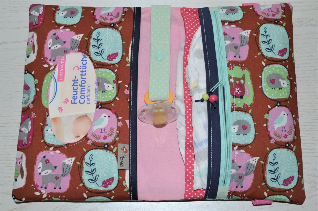 XL Diaper Bag Changing Bag Colorful Animals Etsy