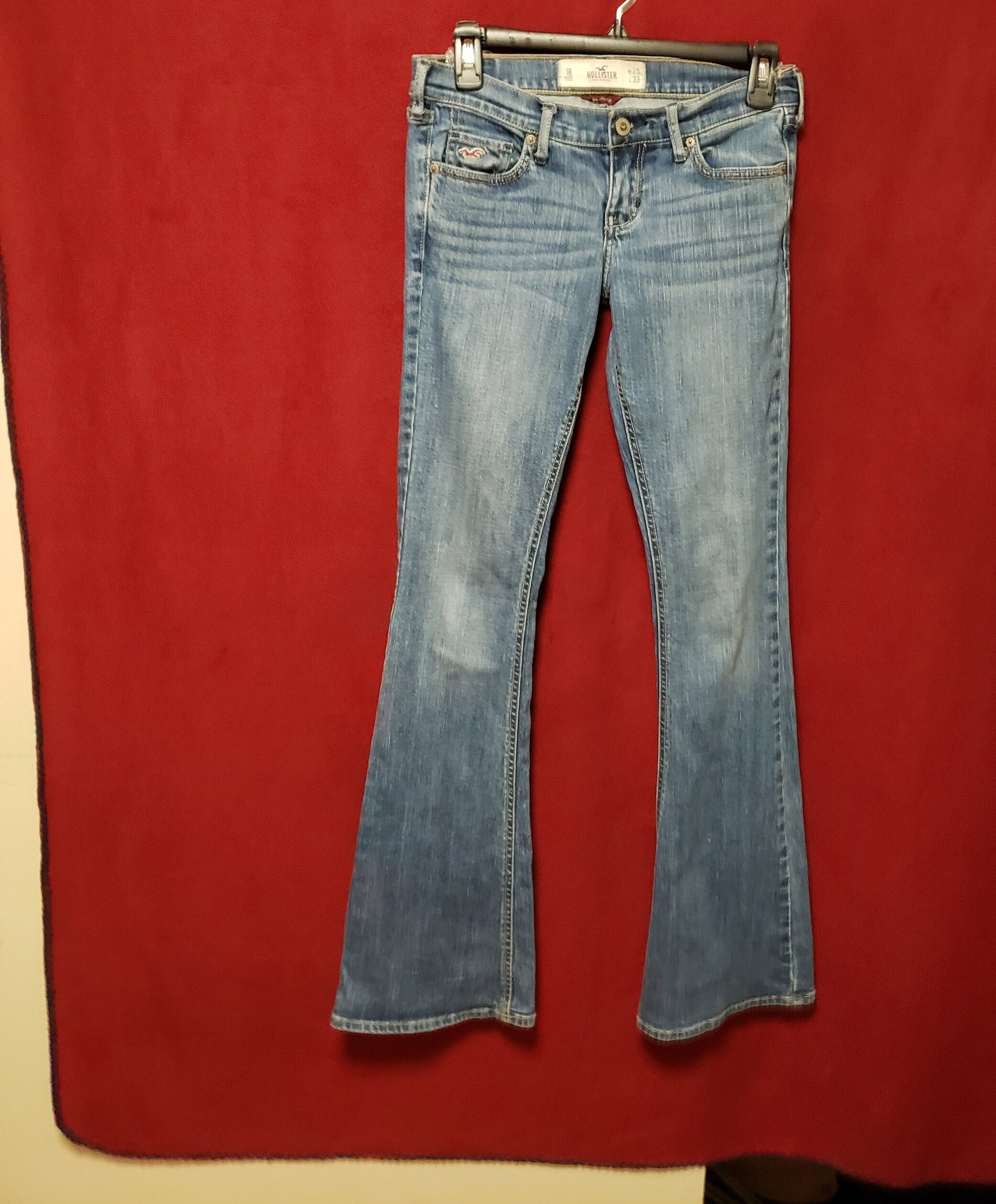 Vintage HOLLISTER California 1922 AUTHENTIC DENIM Slim Straight Button Fly  Jeans Size 30wx30l 30X30 Women's Womens 