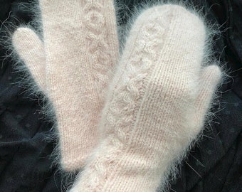 Female Mittens, Alpaca Mittens Women, Winter Ladies Gloves, Mittens, Fashion Items, Winter Accessory for her