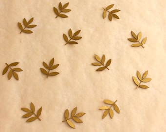 Bruiloft Decoratie Tafel Confetti Bladeren zand-goud