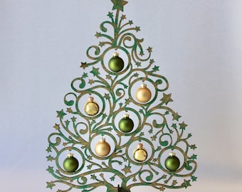 Décoration de Noël Arbre de Noël Étoiles Sapin Vert