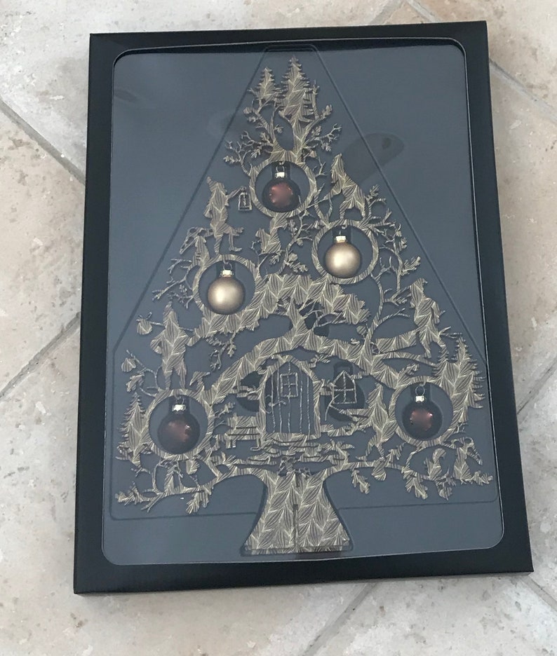 Tischdeko Weihnachten Weihnachtsbaum Rotkäppchen 40 cm Bild 2