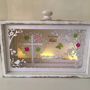 baptism gift, communion gift, drawer with LED light image 3
