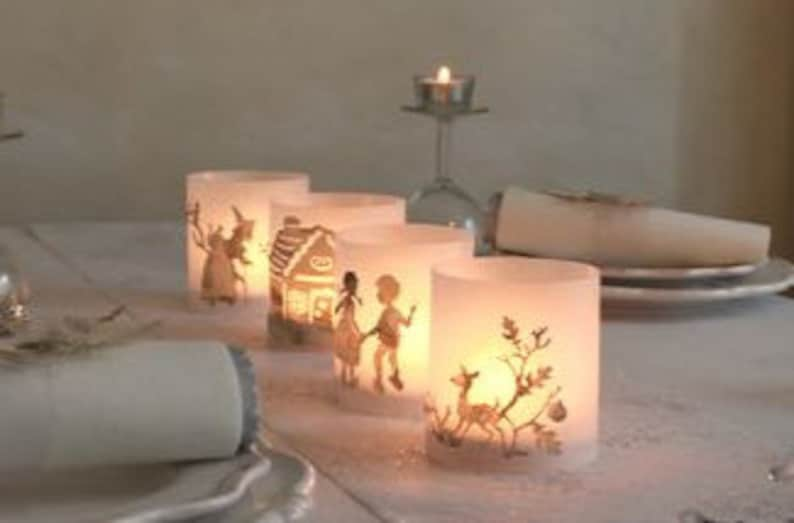 Christmas Noel Candle Holder Xmas Candles Holders image 2