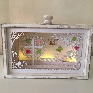 baptism gift, communion gift, drawer with LED light image 4
