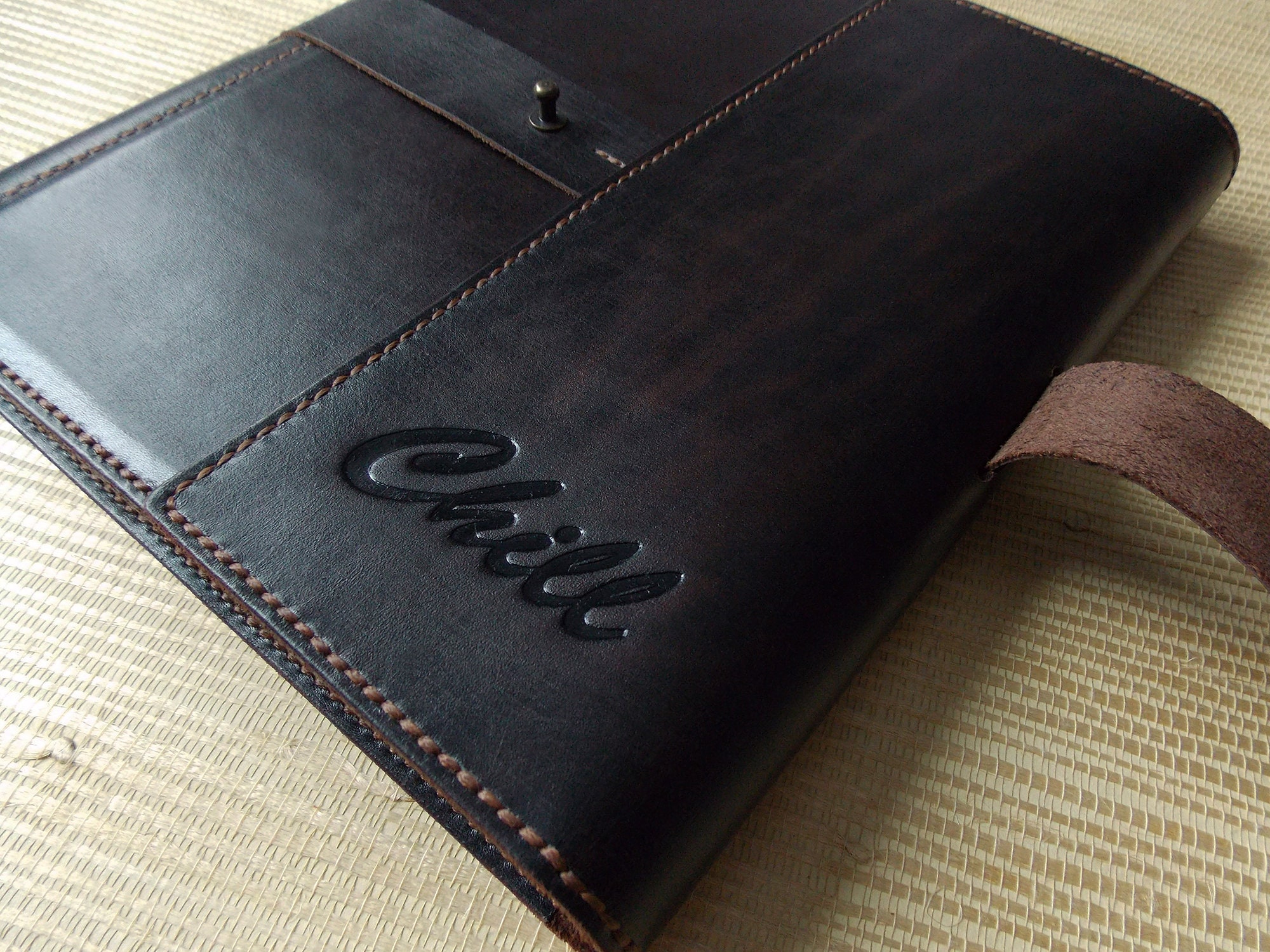 А5 Leather sketchbook black Art Artist Drawing Book Etsy