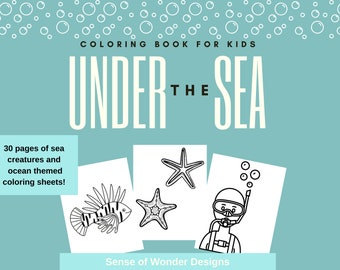 Download Oceans Coloring Book Etsy