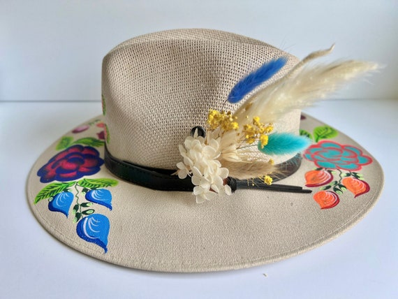 Cowboy Hat Feathers Turquoise Beaded Hat Feather Christmas Gift Feather Hat  Pin Western Hat Feathers Pheasant Feather 