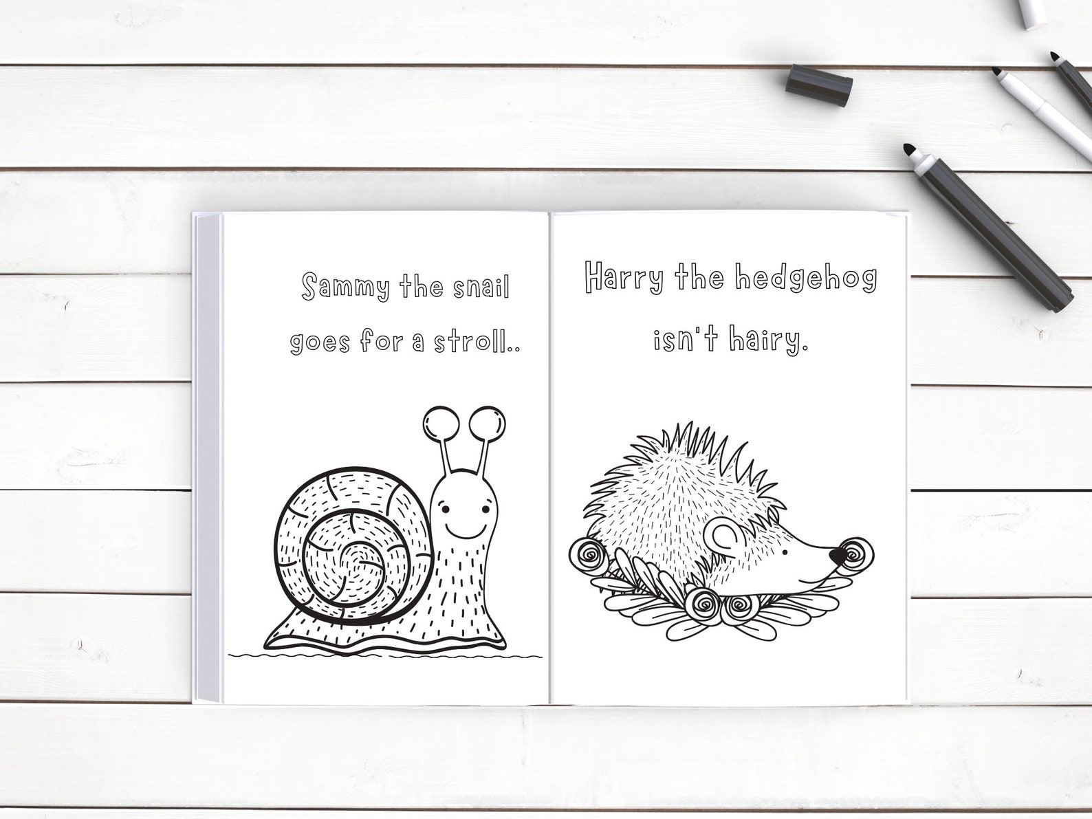 Animal Coloring Book for Kids Printable Coloring Book for - Etsy Israel