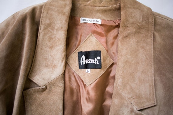 Vintage Avanti Pig Suede Jacket Size Large - image 9
