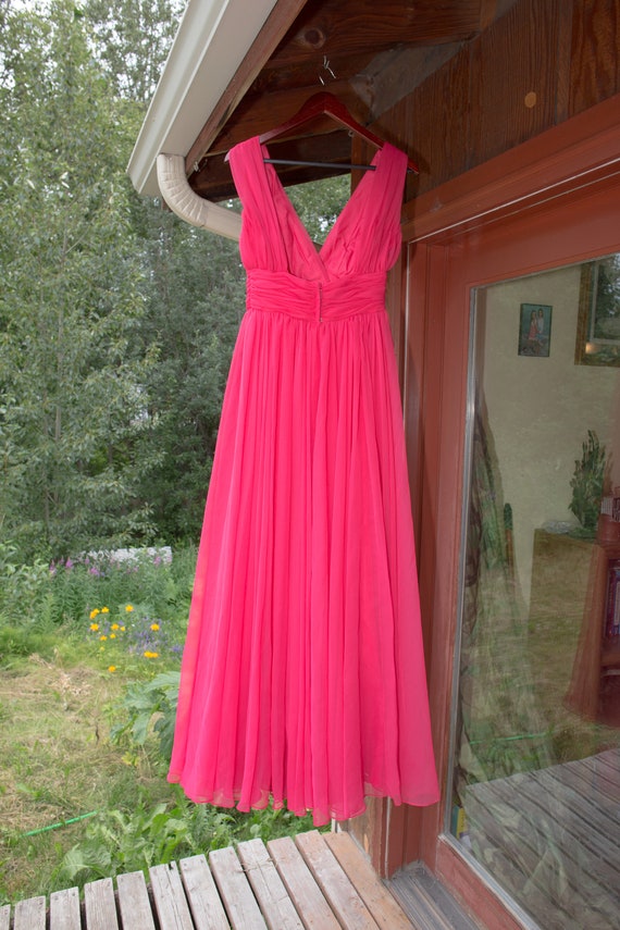 Vintage 1960's Mike Benet Pink Formal Gown Like Ne