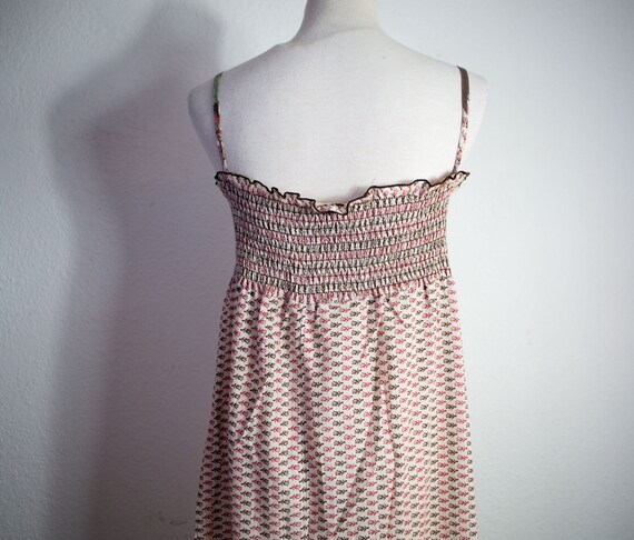 Vintage 60's Boho Prairie Maxi Dress Size Large - image 5