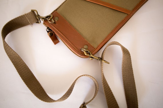 Portefeuille En Cuir Vintage Eddie Bauer – Avec Mouches Pour Pêche à La Mouche