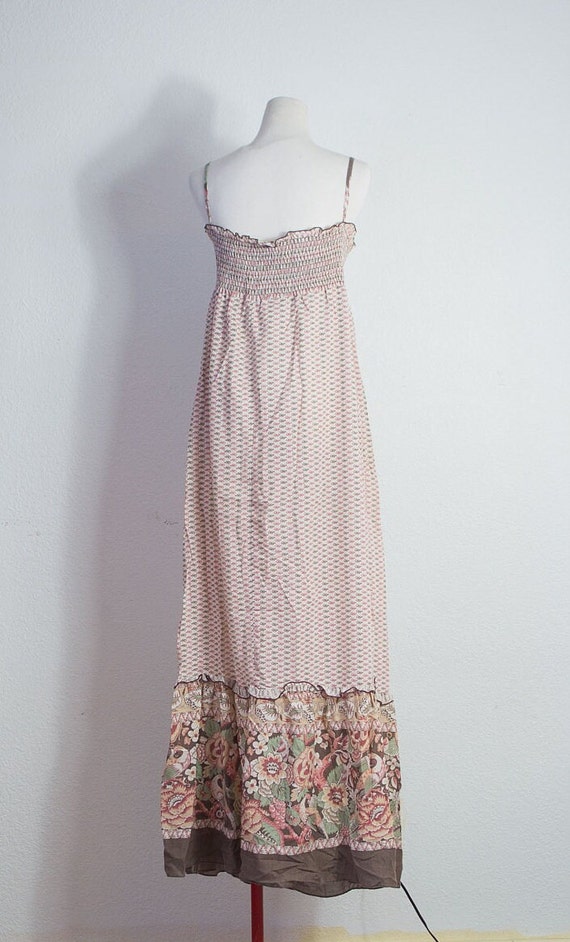 Vintage 60's Boho Prairie Maxi Dress Size Large - image 4