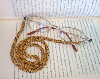 Glasses Chain . Gold Eye Glass Chain . Eyaglass Lanyard . Chain For Eye Glass . Sunglasses Chain . Beaded Glasses Chain .