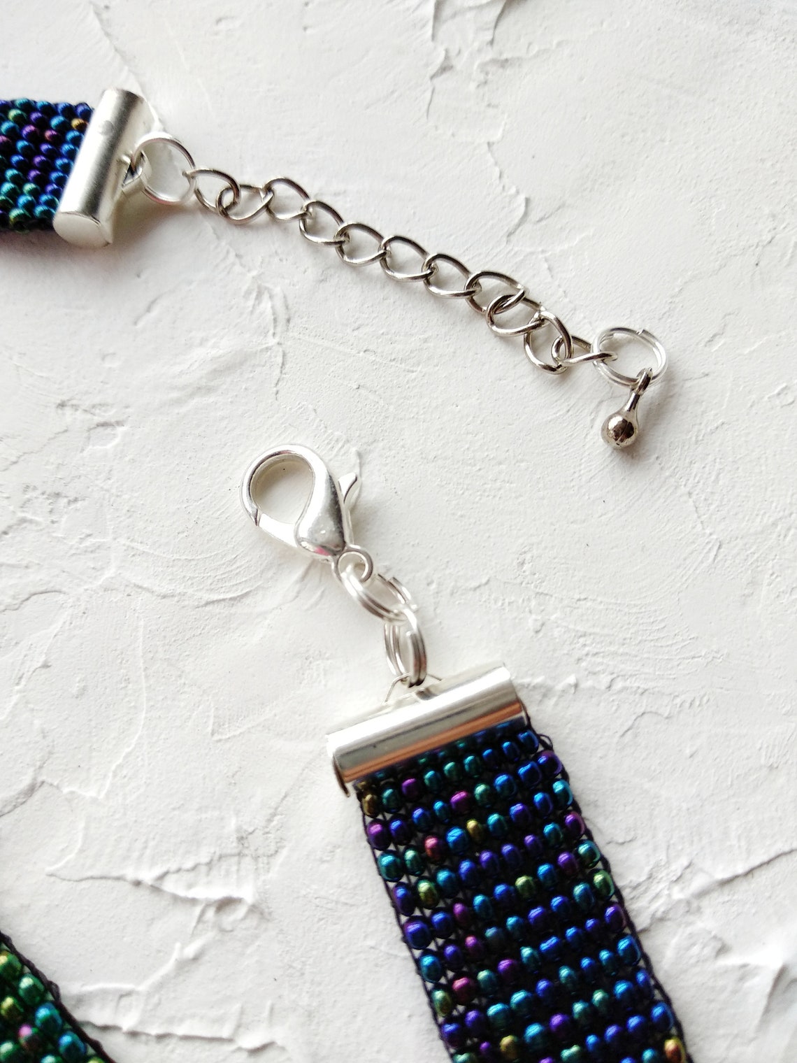 Seed Bead Fringe Choker Seed Bead Fringe Necklace Boho Etsy