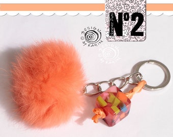 Nr 117 | Aanhangwagen | Fluffy wol en acryl kubussen