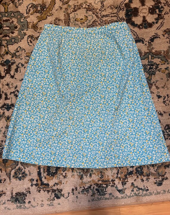 70’s Handmade Strawberry Print Skirt