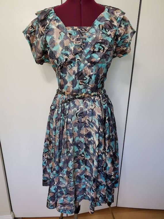 50's Atomic Print Dress