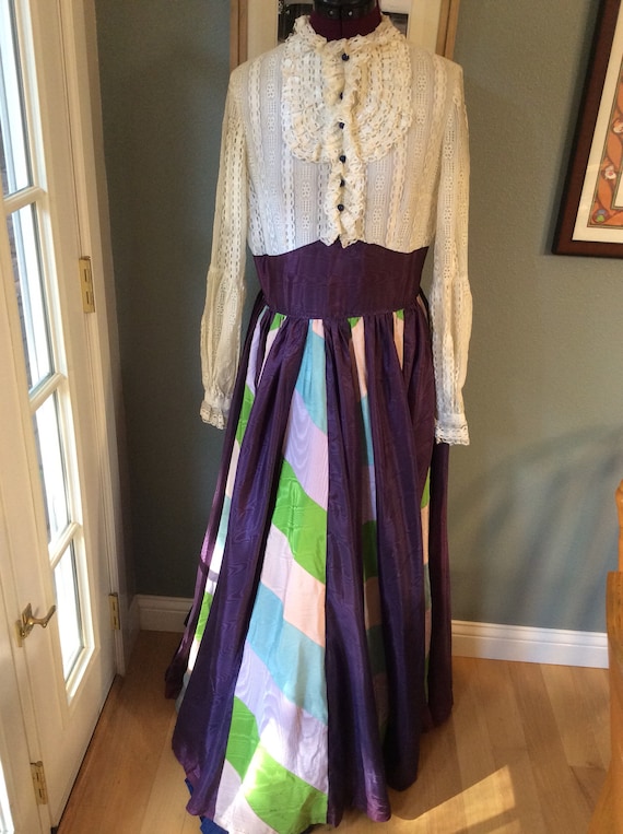 Vintage Lace Patchwork Festival Dress