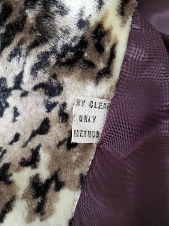 Vintage Union Made Velvet and Faux Fur Penny Lane… - image 7
