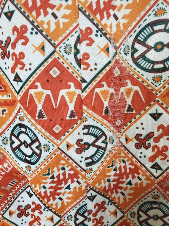 Vintage Handmade Polyester Thunderbird Dress - image 4