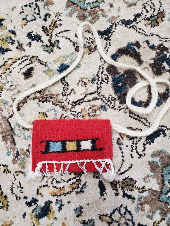 Vintage Tiny Woven Chimayo Bag - image 1