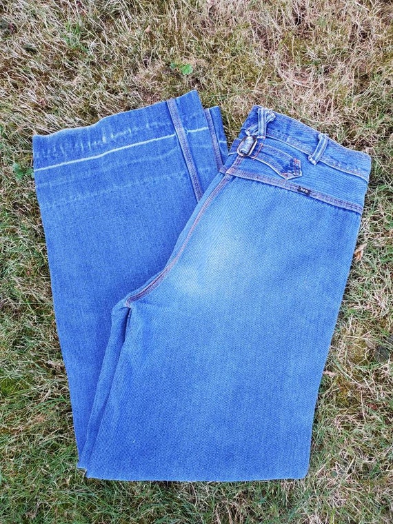 70's BFD Back Buckle Wideleg Jeans