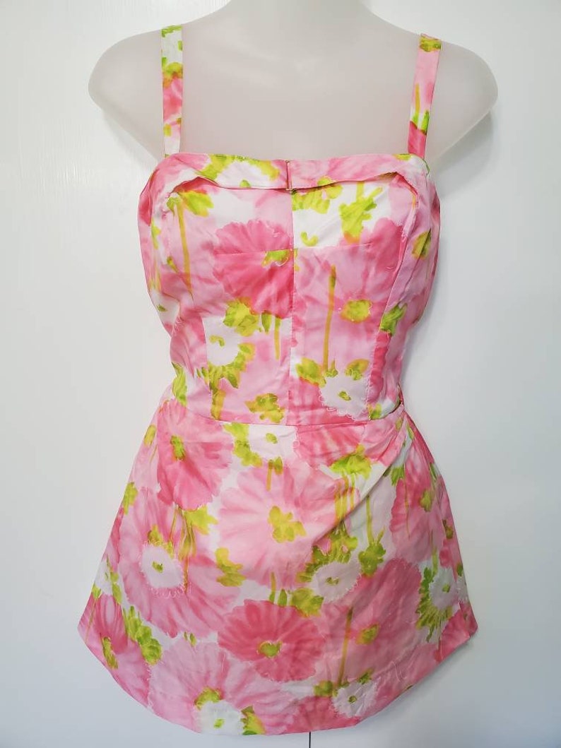 50's Peck and Peck Watercolor Playsuit image 1