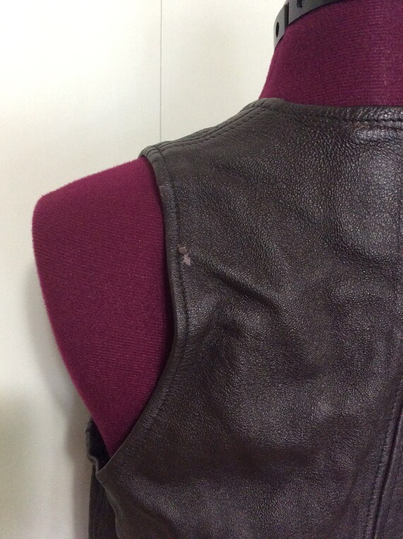 Vintage Leather Vest - image 4