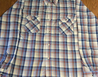 70's Levi's Button Down Plaid Shirt