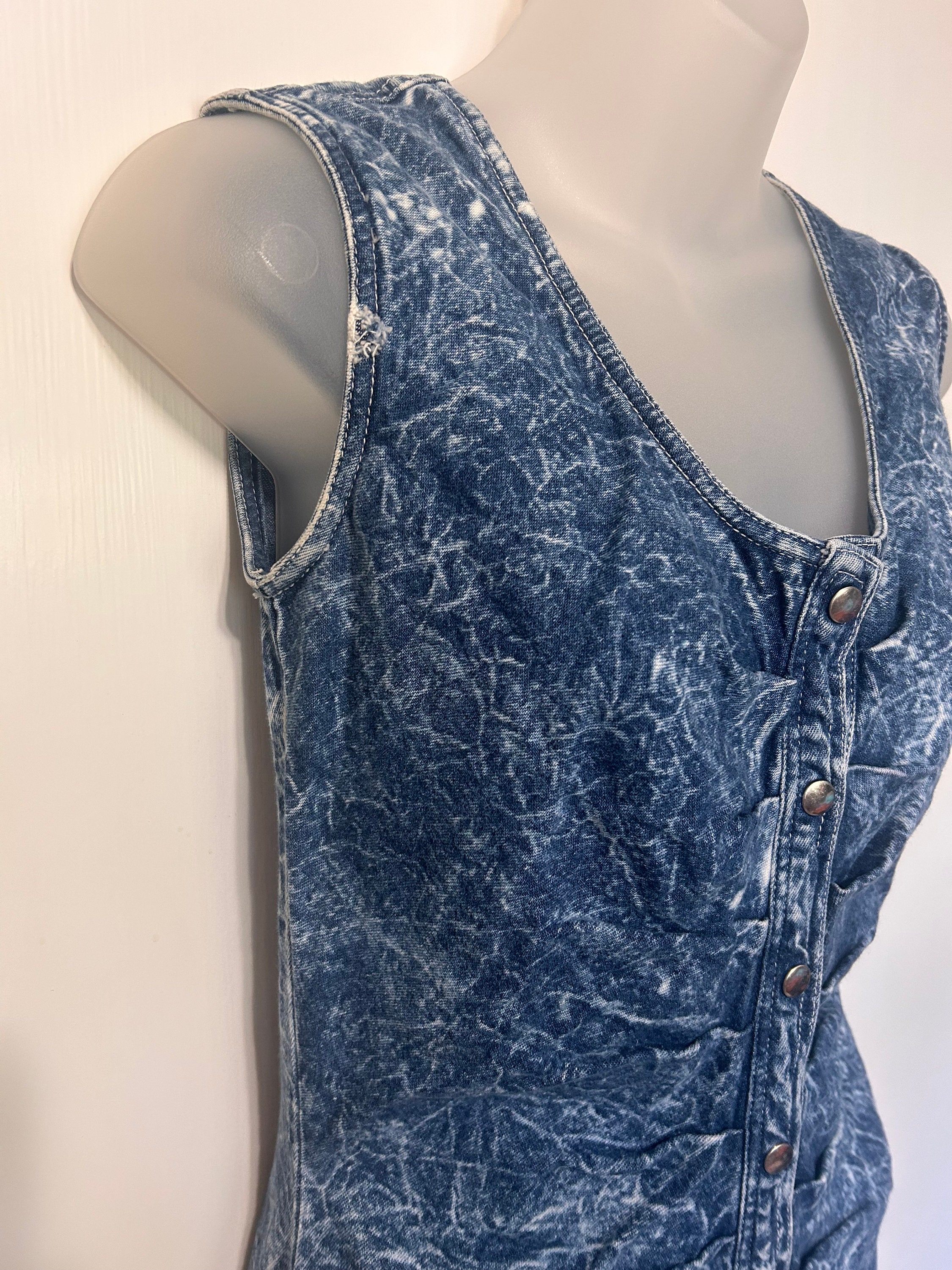 Vintage Acid Wash Bodycon Dress - Etsy