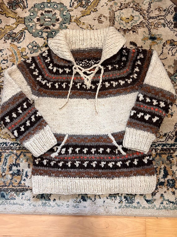 70s vintage cowichan sweater - Gem 70s vintage cowichan sweater - Gem