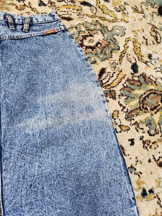 80's Jordache Acid Wash Skirt - image 4