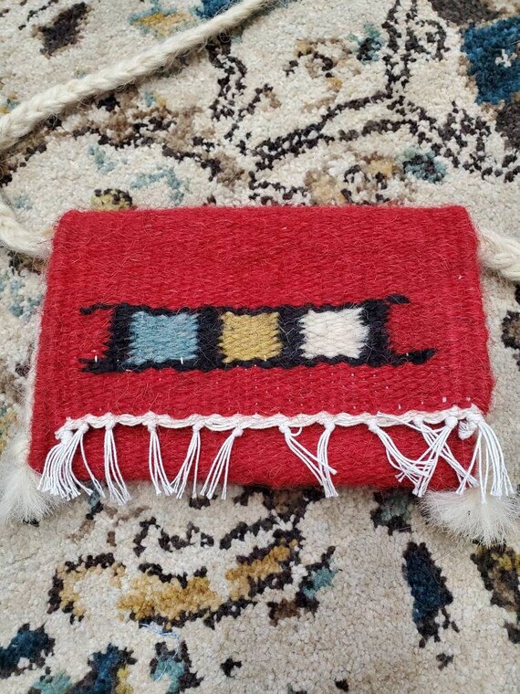 Vintage Tiny Woven Chimayo Bag - image 2