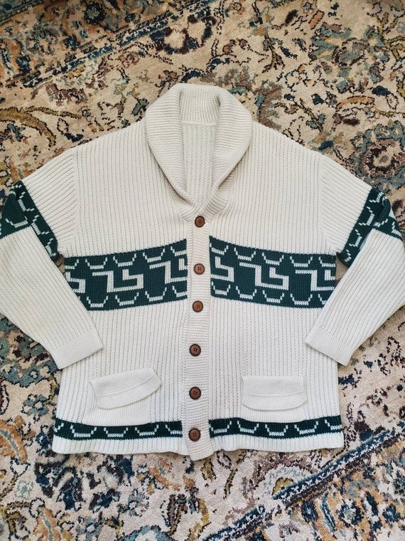 70's Vintage Pendelton Inspired Wool Cardigan - image 1