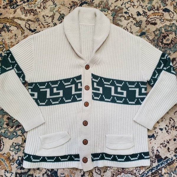 70's Vintage Pendelton Inspired Wool Cardigan