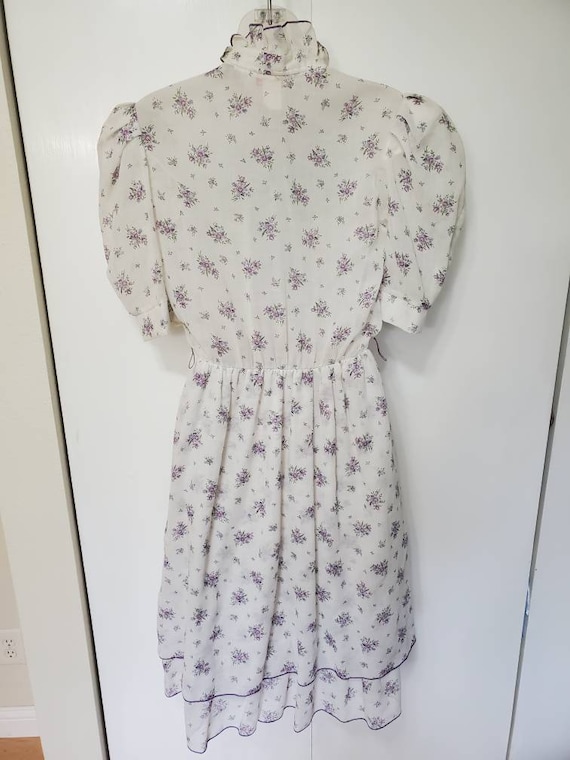 70's Jerri Lee New York Floral Prairie Dress - image 4