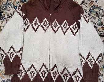 Vintage Handknit Cowichan Sweater