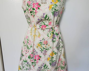 70's Jamison Boutique Floral and Lace Midi Dress