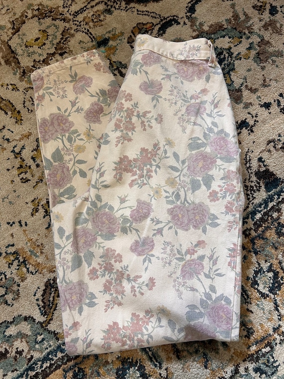 80’s Cherokee Floral Jeans