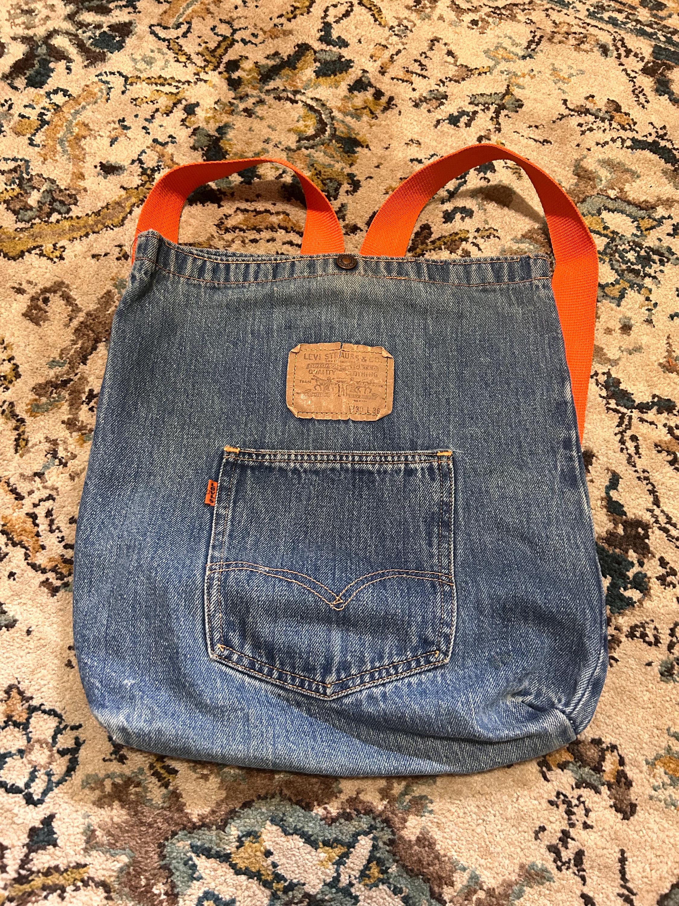 70s Levis Denim Bag - Etsy