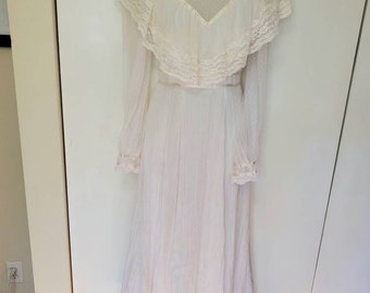 70's Handmade Gunne Sax Inspired Prairie Dress