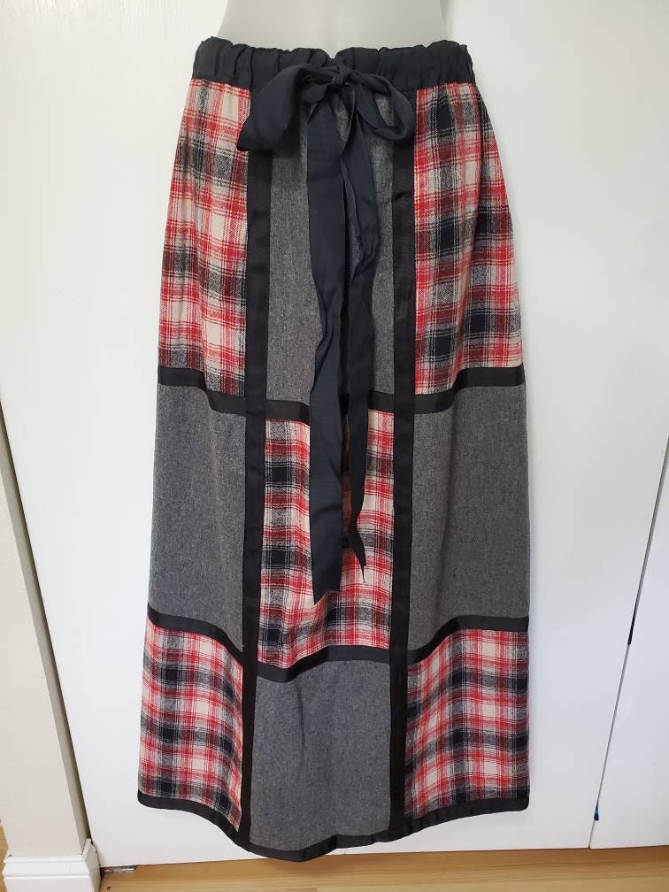 70s Patchwork Skirt - Etsy