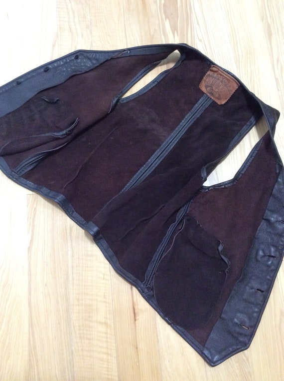 Vintage Leather Vest - image 5