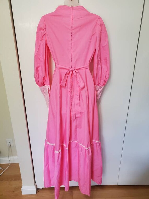 Vintage Bubblegum Pink Prairie Dress - image 6
