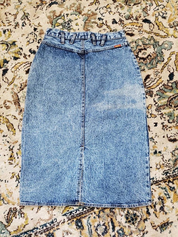 80's Jordache Acid Wash Skirt - image 3