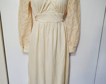 Vintage Cream Prairie Dress